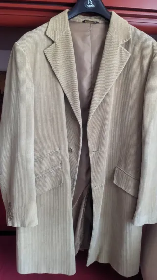 Cappotto uomo mezza stagione velluto a coste
