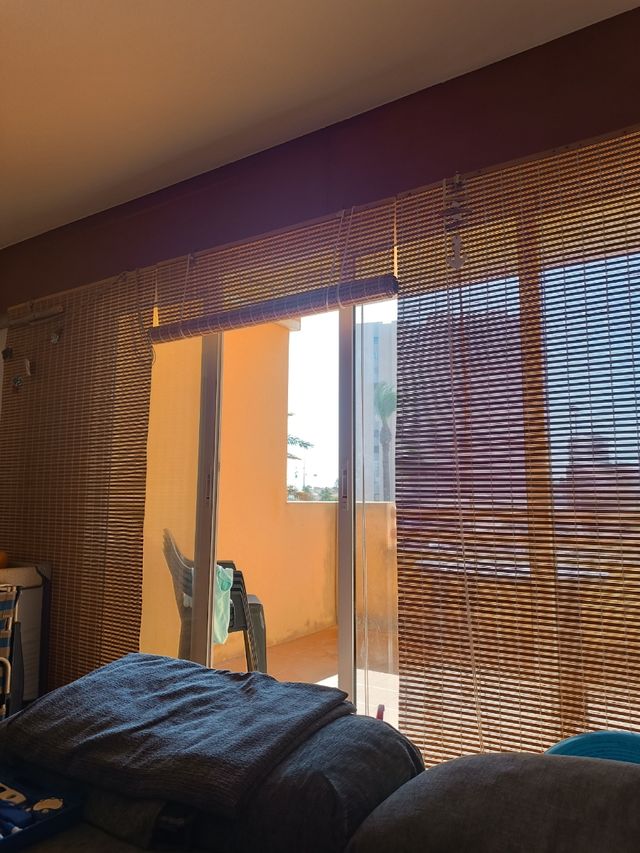 Lote 3 cortinas bambú madera, recoger en la Manga 