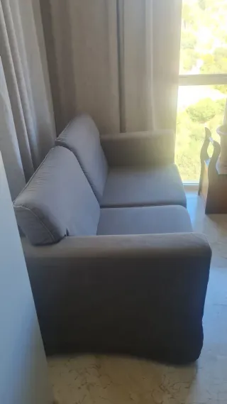 Sofá 2 plazas Ikea beige/gris