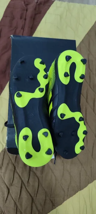 Bota Fútbol Adidas Copa Infantil Negra/Amarilla