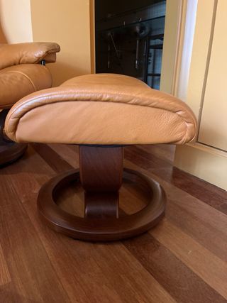Sillón reclinable Stressless naranja piel