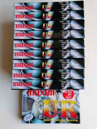 10 Cassette Audio MAXELL UR 90