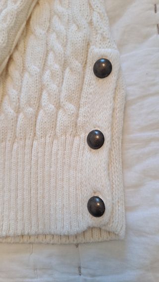 Jersey Zara Cuello Alto Blanco