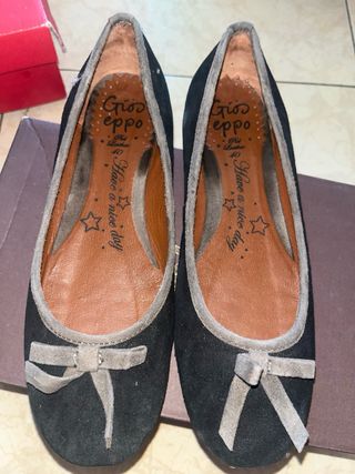 2 pares bailarinas Gioseppo piel T.40