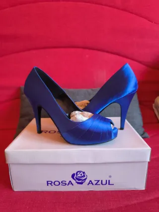 Zapatos de fiesta Rosa Azul,Talla 39
