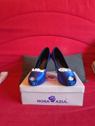 Zapatos de fiesta Rosa Azul,Talla 39