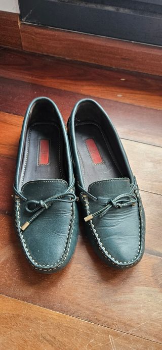 Mocasines Piel Carolina Herrera Verdes