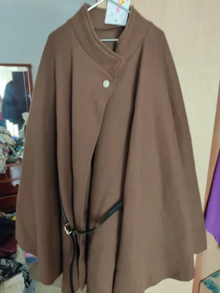 Capa paño marrón chocolate