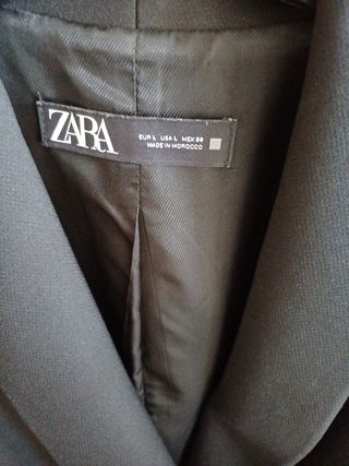 Vestido americana ZARA negro