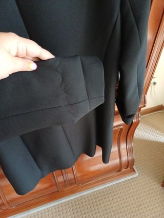 Vestido americana ZARA negro
