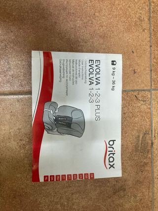 Silla Britax Evolva Grupo 1/2/3