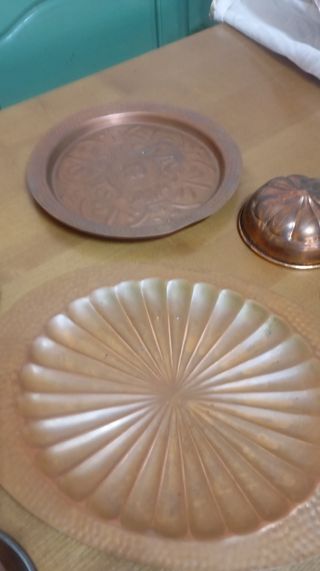 Set di  14 pezzi 
oggetti in rame  originale vinta
