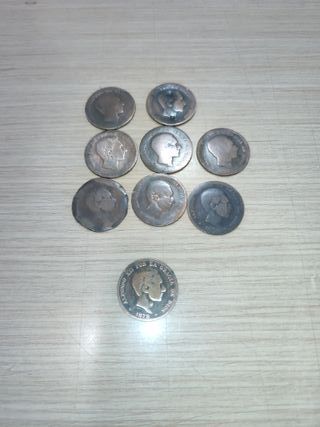Moneda 10 céntimos 1878 Alfonso XII