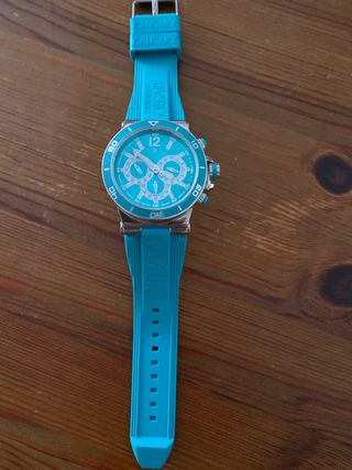 Reloj Calgary Turquesa y Plateado