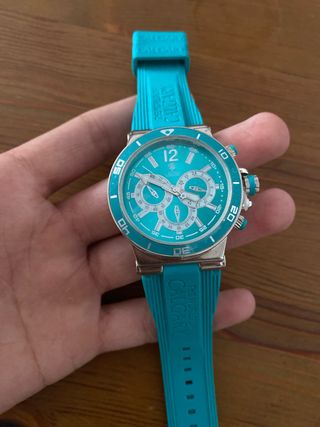 Reloj Calgary Turquesa y Plateado