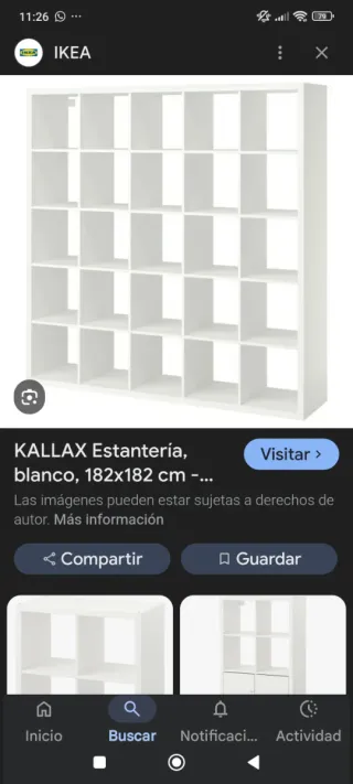 Estantería KALLAX 25 cubos IKEA