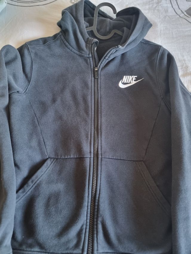 Sudadera con cremallera Nike Niño Negra