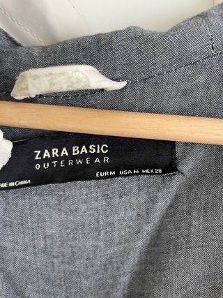 Gabardina Zara Beige/Gris