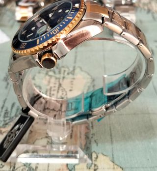 Reloj LIGE Hombre Azul y Dorado