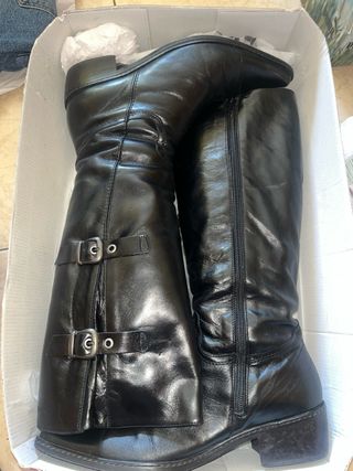 Botas altas de piel Wonders Talla 40