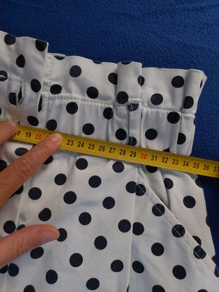Falda de algodón con lunares