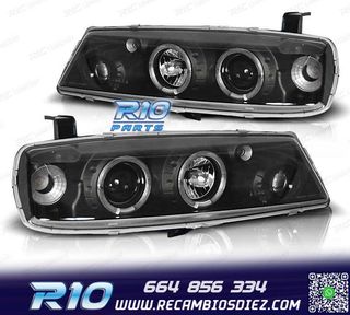 FAROS OPEL CALIBRA 90-98 OJOS ANGEL CCFL FONDO NEGRO