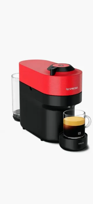 Cafetera Nespresso Roja y Negra