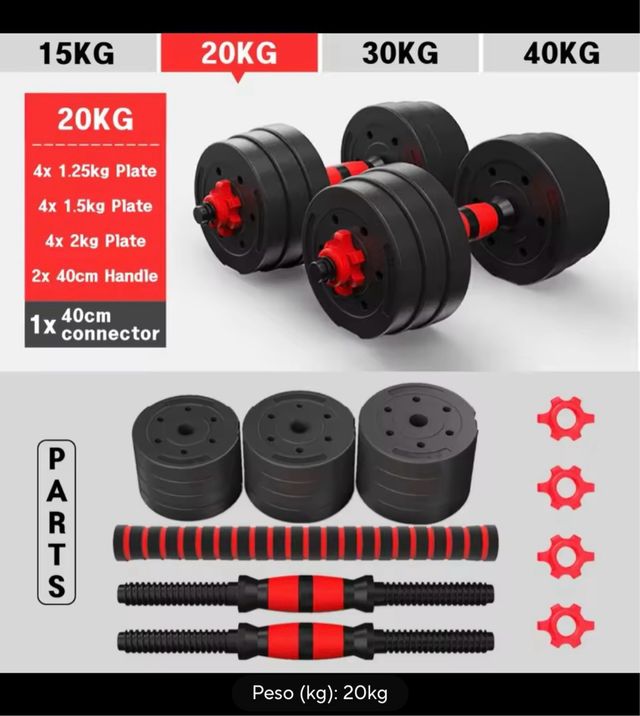 Set Mancuernas Ajustables 20KG