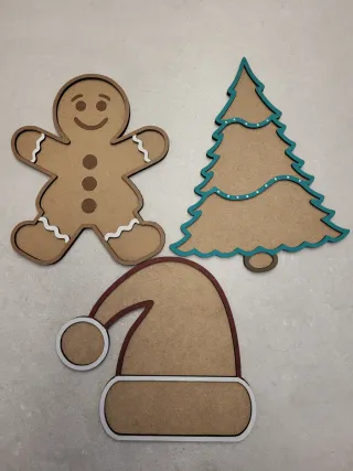 Bandeja sensorial Montessori Navidad