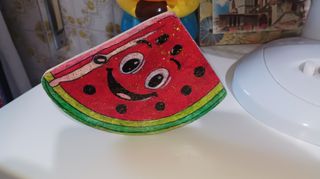 Gadget in legno fetta di anguria