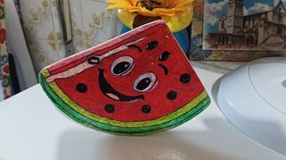 Gadget in legno fetta di anguria