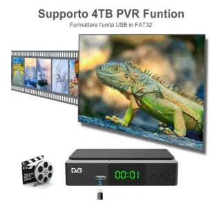 Decodificador TDT Dcolor 2024 DVB-T2/C