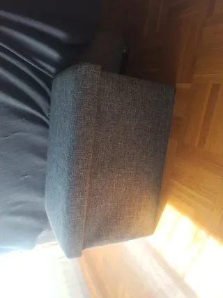 Caja de almacenaje de tela gris