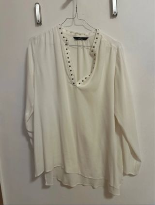 Camicia Mason bianca con borchie