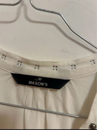 Camicia Mason bianca con borchie