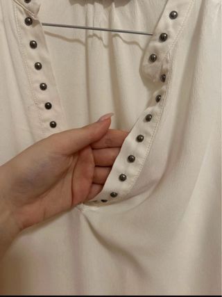Camicia Mason bianca con borchie