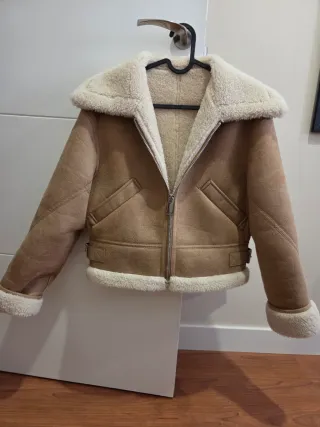 Chaqueta Mango Marrón claro Talla S