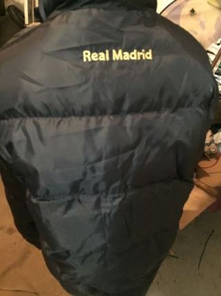 Chaqueta Real Madrid 3/4 Talla S Negra
