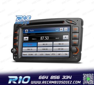 RADIO NAVEGADOR PARA MERCEDES CLASE A C CLK USB GPS TACTIL H