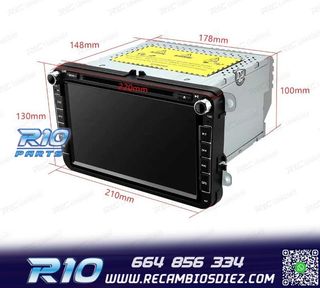 RADIO GPS ANDROID 12 PARA VOLKSWAGEN VW GOLF POLO PASSAT CAD