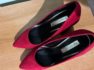 Décolleté rosse tacco largo