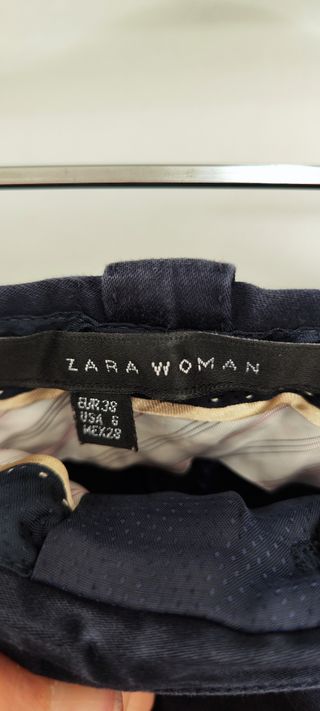 Pantalón Zara Azul Talla 38