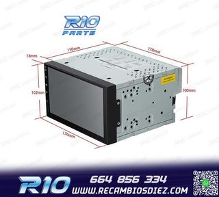 RADIO GPS ANDROID 8.1 7" OCTA-CORE 2DIN MULTIMEDIA PANTALLA