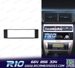 MARCO NEGRO RADIO 1-DIN PARA AUDI A3 8L A6 4B SEAT LEON TOLE