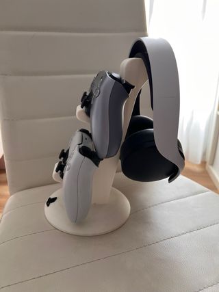 Soporte para 2 mandos PS5 y auriculares