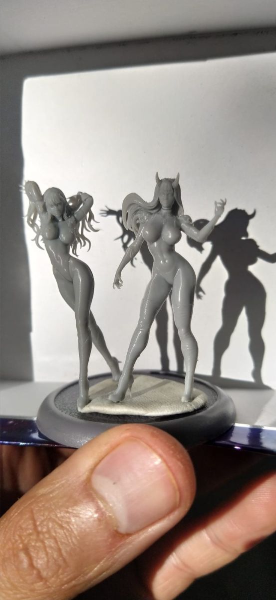 Pin up miniatura fantasy steampunk female3d print