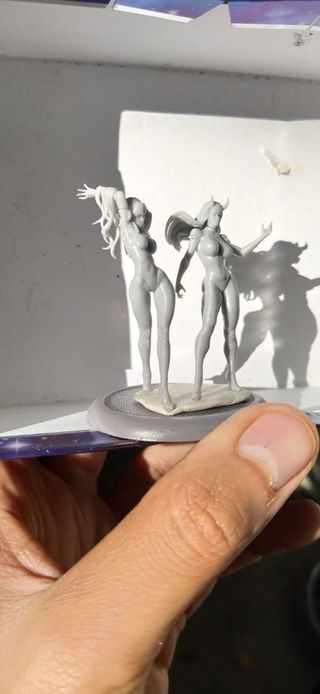 Pin up miniatura fantasy steampunk female3d print