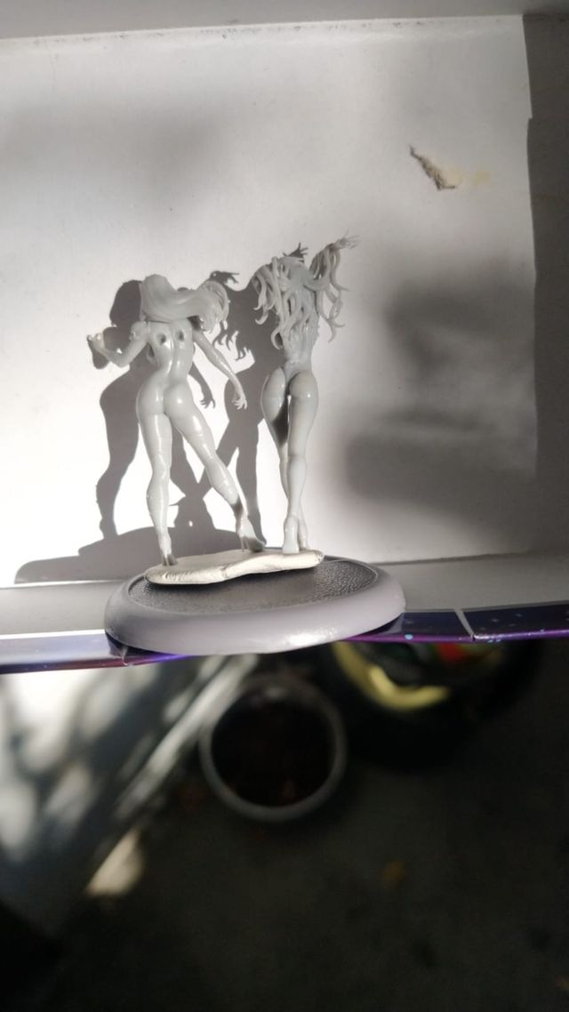 Pin up miniatura fantasy steampunk female3d print