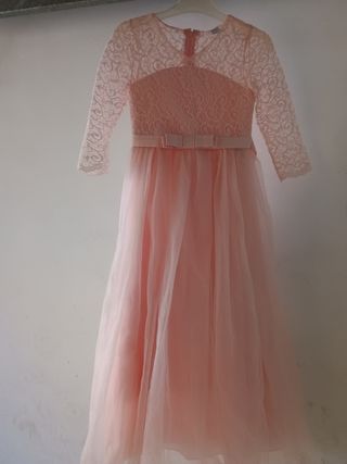 Vestido niña fiesta rosa