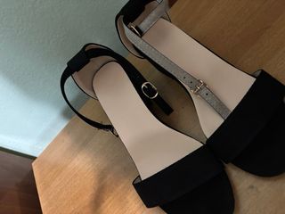 Sandali tacco comodo neri taglia 34